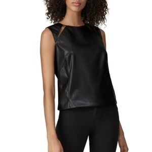 KF/Kaufman Franco Collective leather cut out sleeveless top Size 2